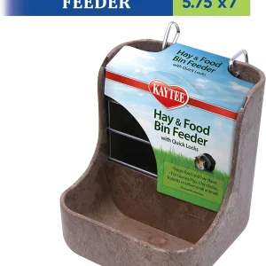 Contenedor de Comida y Heno Kaytee con Comedero Para Animales Pequeños (Diferentes Colores)
