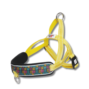 🐕 Arnés para Perros XT-DOG Mosaico Amarillo | Antitirones, Cómodo y Multifunción 💛✨
