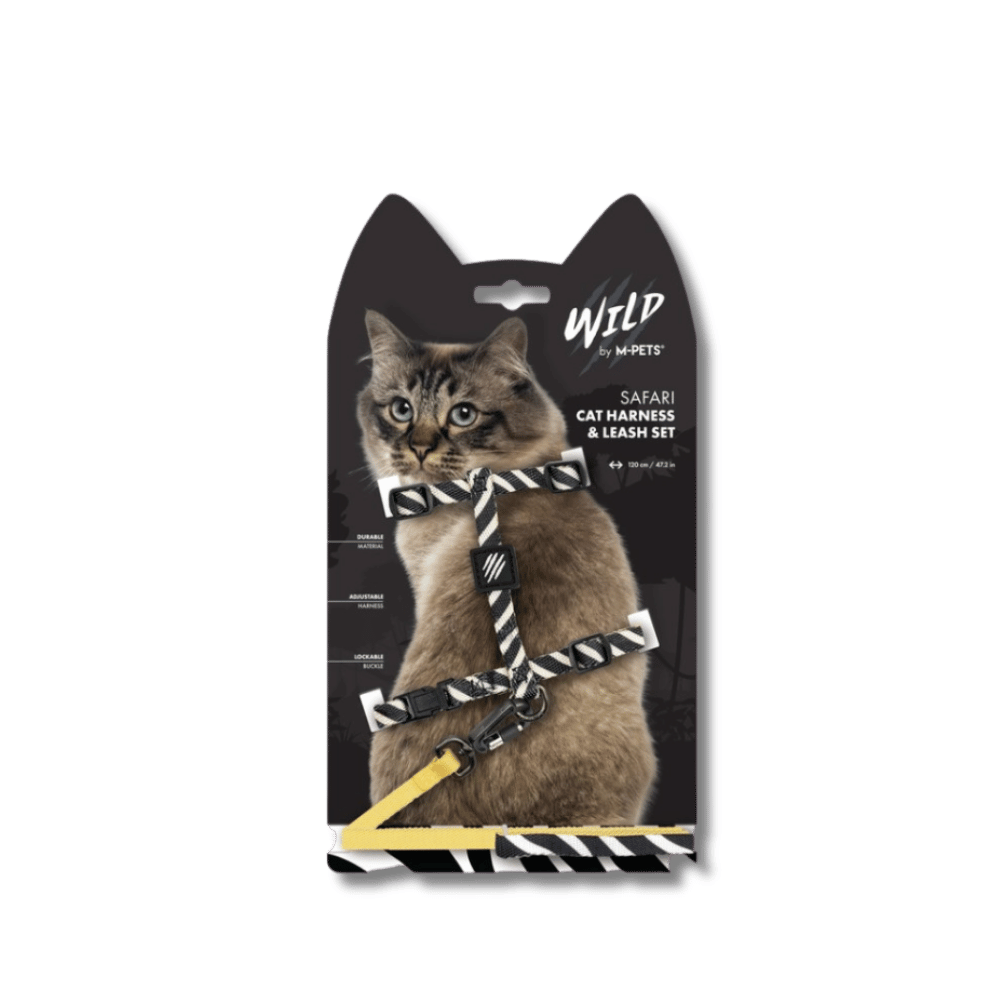 🐾✨ Set Correa y Arnés Safari – ¡Estilo, seguridad para tu gato! 🐱🌍